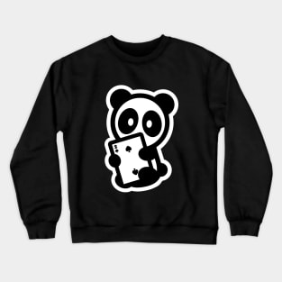 Panda Big Two 13 Bambu Brand Chinese Card Game Poker Gamble Spade Crewneck Sweatshirt